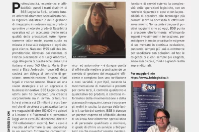 articolo su Economy a BSB sull'importanza dell'esternalizzazione dei servizi di logistica